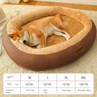 Removable Washable Cotton Dog Bed in Multiple Colors & Sizes