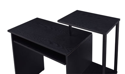 37" Black Computer Desk - Asmota
