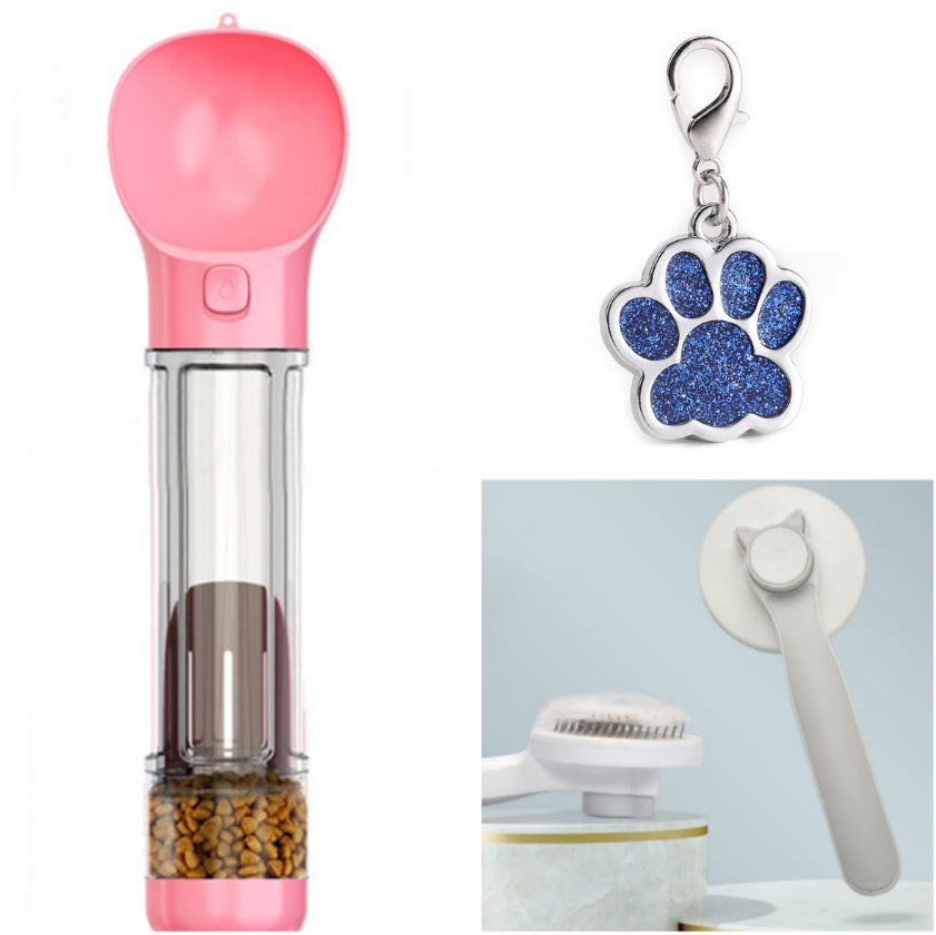 Pet multifunctional water cup Going with the dog