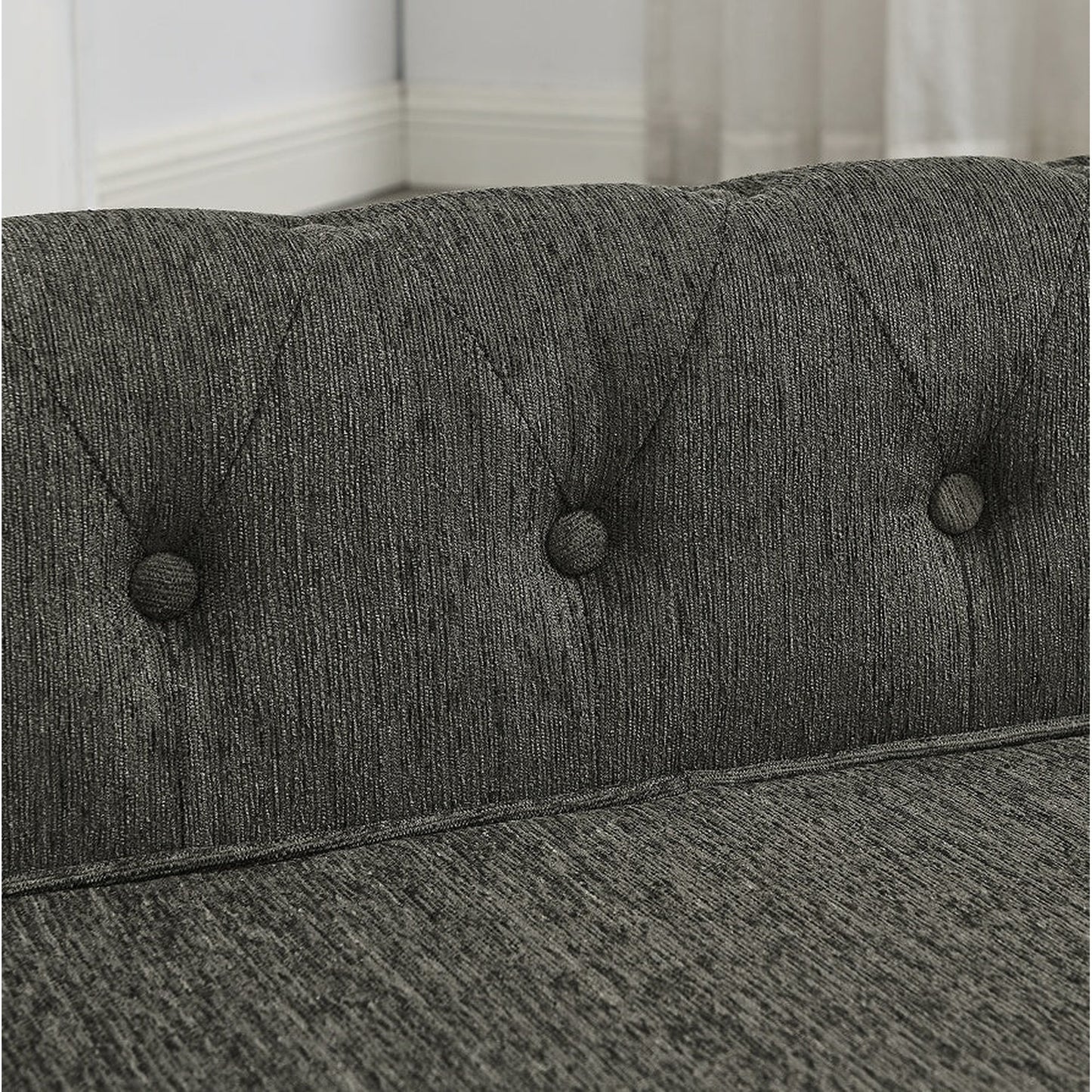 Rectangular Dark Grey PP Dog Bed for Medium and Large Dogs