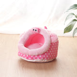 Small Animal Oxford Cloth Sleep Nest Bed with Animal Patterns for Cats