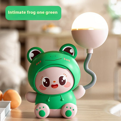 Cartoon Cute Pet Table Lamp Folding USB Charging Bedroom Bedside Lamp