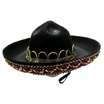 Straw Mexican Style Sombrero Hat for Dogs in Brown or Red