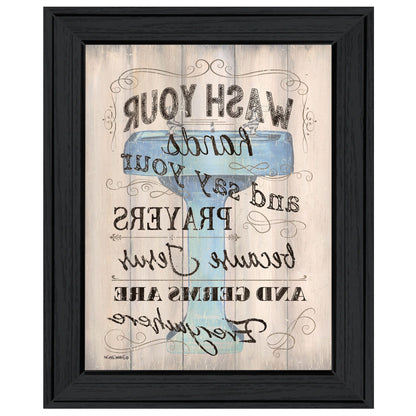 Bathroom Humor 2 Black Framed Print Bathroom Wall Art