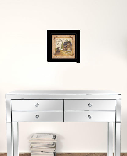 Bath House 4 Black Framed Print Bathroom Wall Art