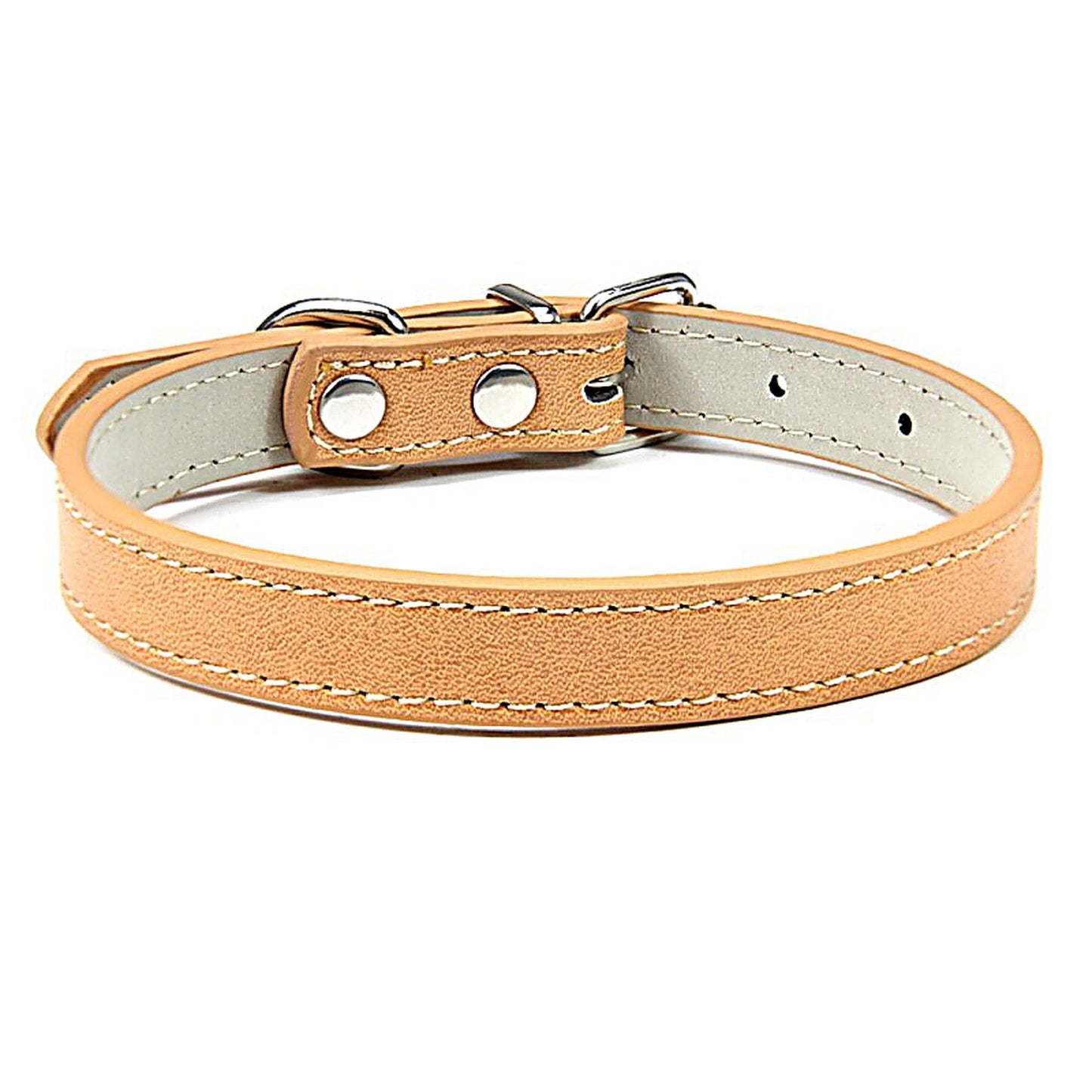 PU Leather Dog Collar in Multiple Colors