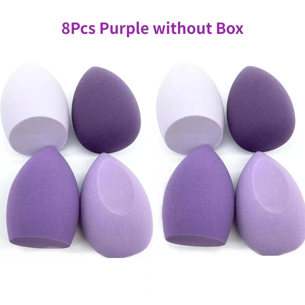 4/8pcs Makeup Sponge Blender Beauty Egg Cosmetic Puff Soft Foundation Sponges Powder Puff Women Make Up Accessories Beauty Tools - Asmota