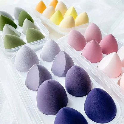 4/8pcs Makeup Sponge Blender Beauty Egg Cosmetic Puff Soft Foundation Sponges Powder Puff Women Make Up Accessories Beauty Tools - Asmota