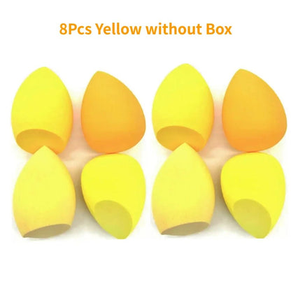 4/8pcs Makeup Sponge Blender Beauty Egg Cosmetic Puff Soft Foundation Sponges Powder Puff Women Make Up Accessories Beauty Tools - Asmota