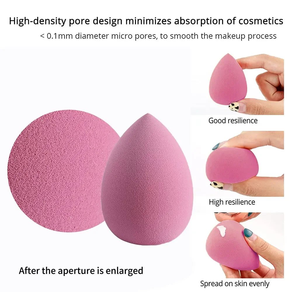 4/8pcs Makeup Sponge Blender Beauty Egg Cosmetic Puff Soft Foundation Sponges Powder Puff Women Make Up Accessories Beauty Tools - Asmota