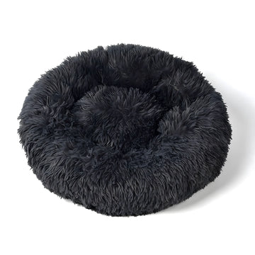 Plush Round Sleeping Cat Bed Mat in Fabric