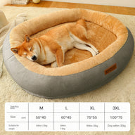 Removable Washable Cotton Dog Bed in Multiple Colors & Sizes