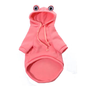 Fleece Dog Sweater and Vest with Frog & Bee Designs