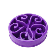 Choking Prevention Slow Feed Stainless Steel Dog Bowl