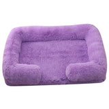 Plush Round Winter Dog Bed in Multiple Colors and Sizes