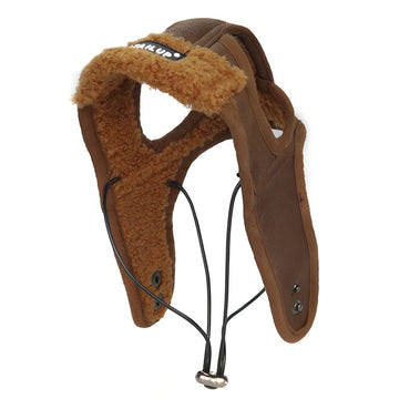 Fabric Windproof Dog Winter Hat with Ear Holes
