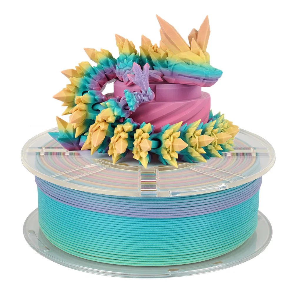 4KG/lot PLA Filament rainbow Pla silk or Matte rainbow color change 1.75mm 3D Printing Material for 3D Printers 3D Pens - Asmota