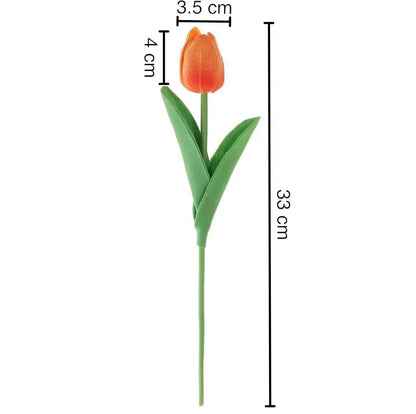 5/10Pcs Tulip Flowers Artificial Tulip Bouquet PE Foam Fake Flower for Wedding Ceremony Decor Home Garden Bouquet Decoration - Asmota