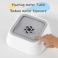 Splash-Resistant Floating Plastic Dog Water Bowl