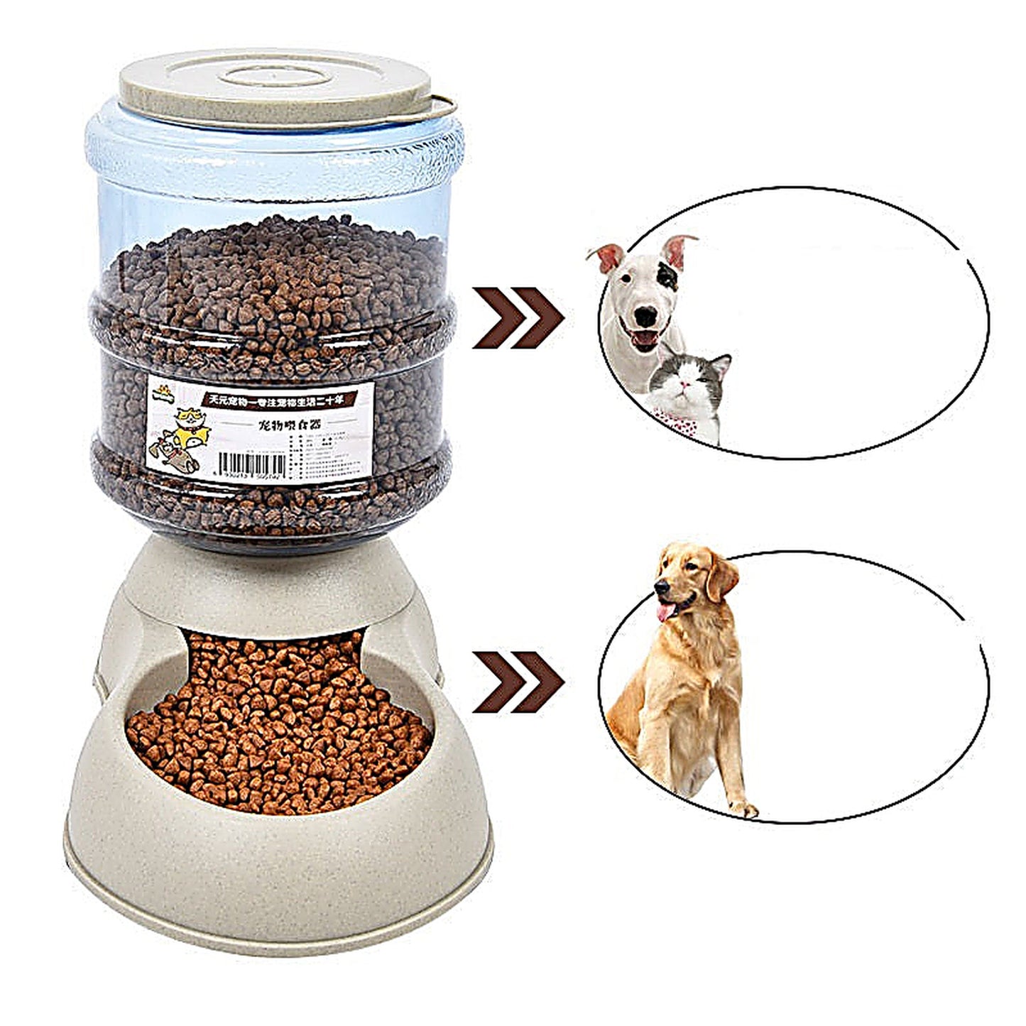 Durable PP Dog Water Fountain in Grey, Grey 2, or Pink