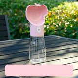 Large Capacity Transparent Plastic Dog Water and Food Bowl Bottle