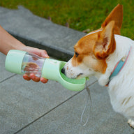 Large Capacity Transparent Plastic Dog Water and Food Bowl Bottle