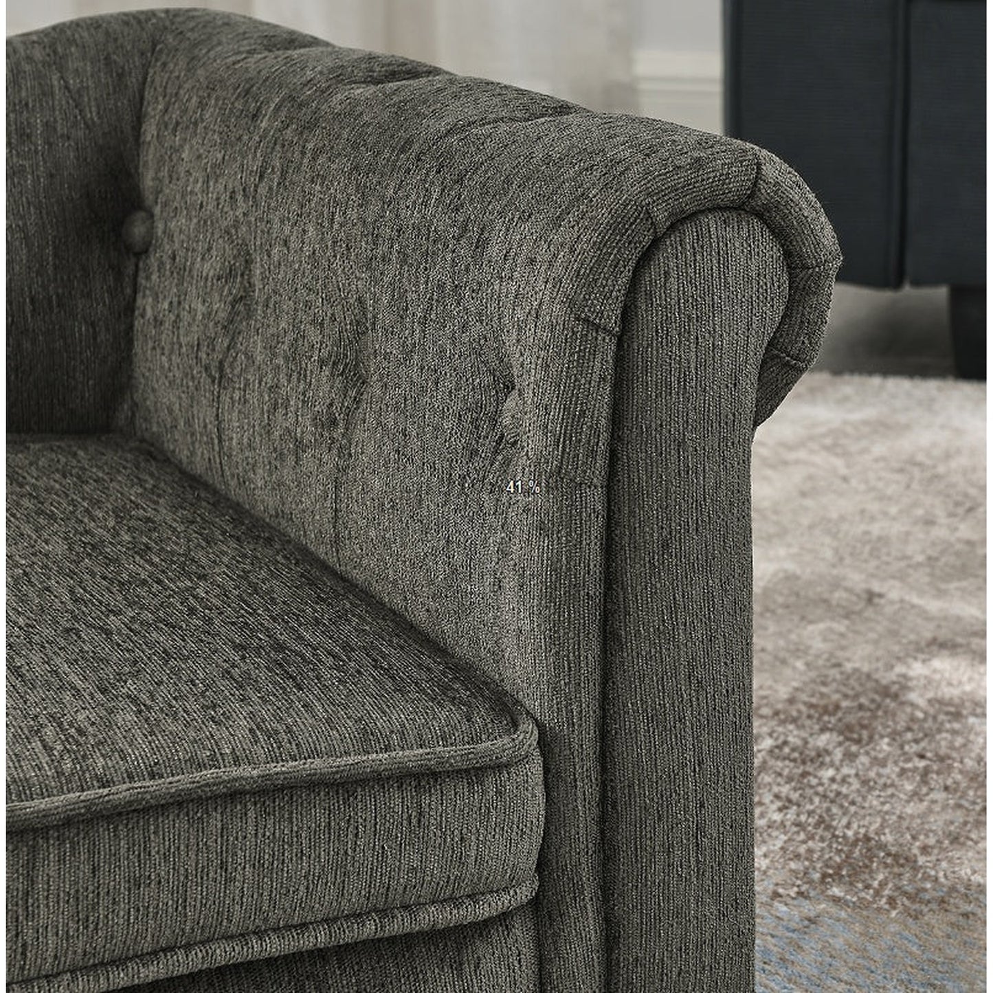 Rectangular Dark Grey PP Dog Bed for Medium and Large Dogs