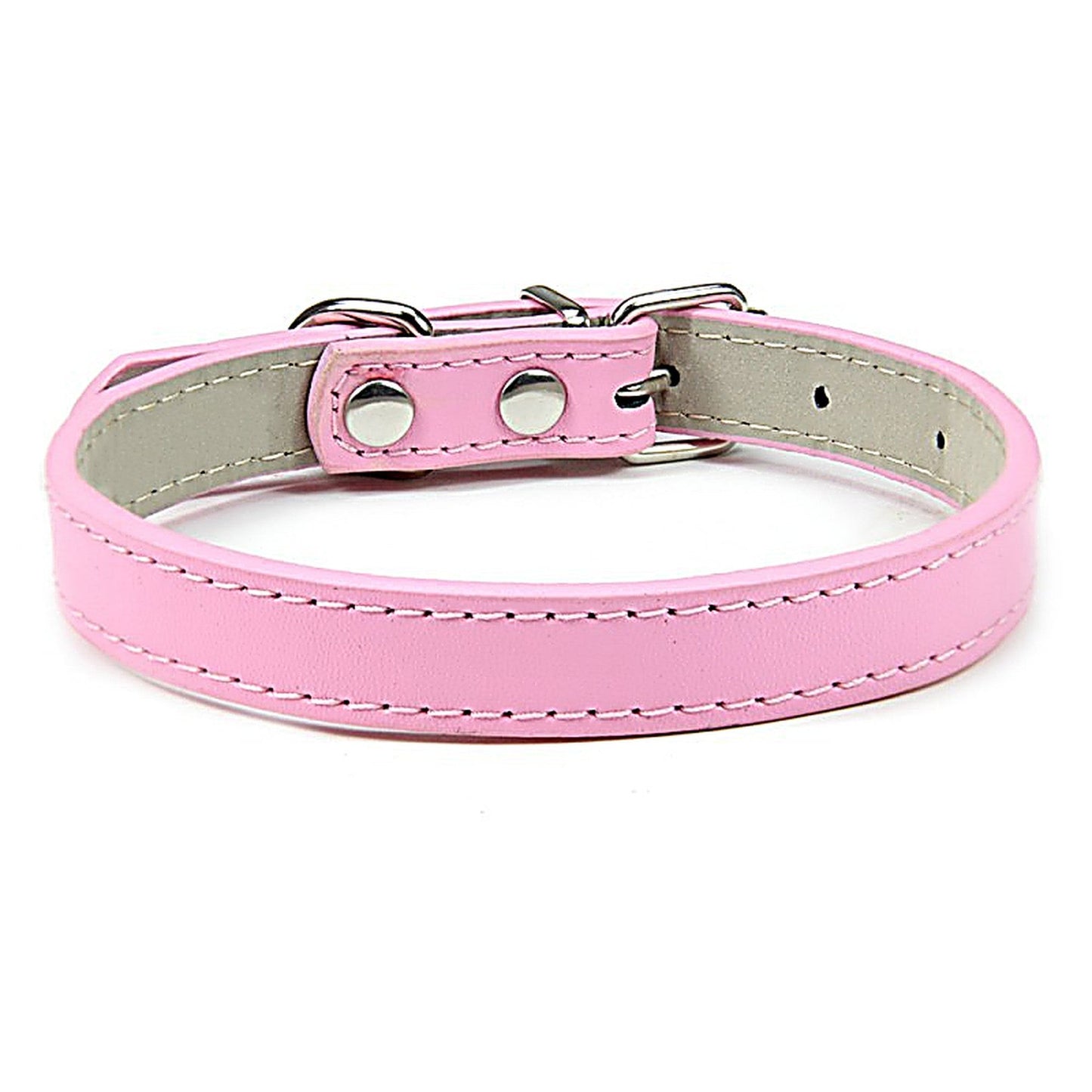 PU Leather Dog Collar in Multiple Colors