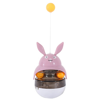 Interactive Cat Treat Dispenser Tower with Sounding Bell