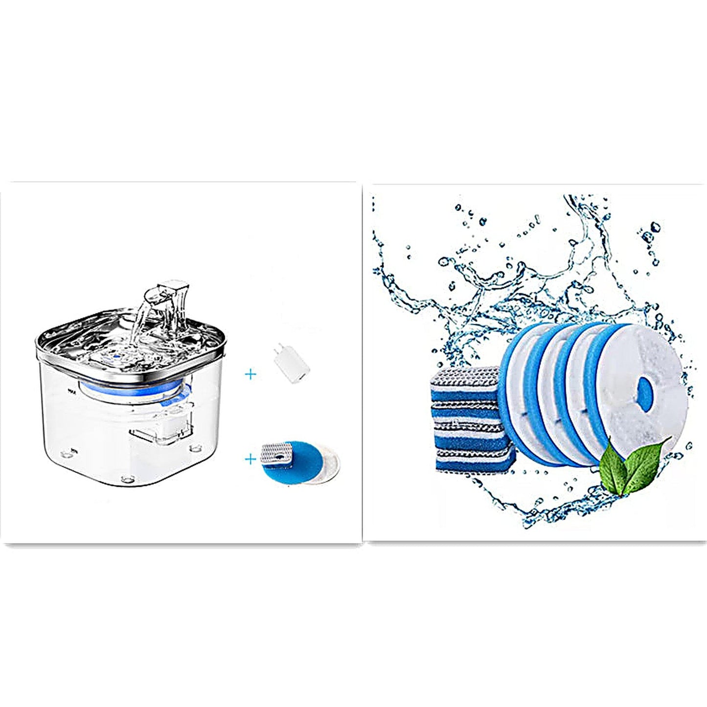 Stainless Steel Automatic Circulation Dog Water Fountain