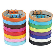 PU Leather Dog Collar in Multiple Colors