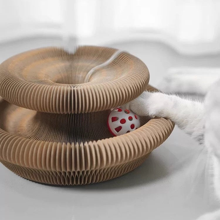 Folding Cat Scratcher, A Magical Foldable Toy