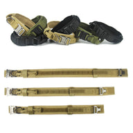 Adjustable Nylon Dog Collar in Army Green, Black & Yellow