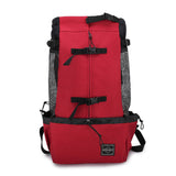 Double Shoulder Nylon Dog Carrier Backpack for Travel and Outdoors