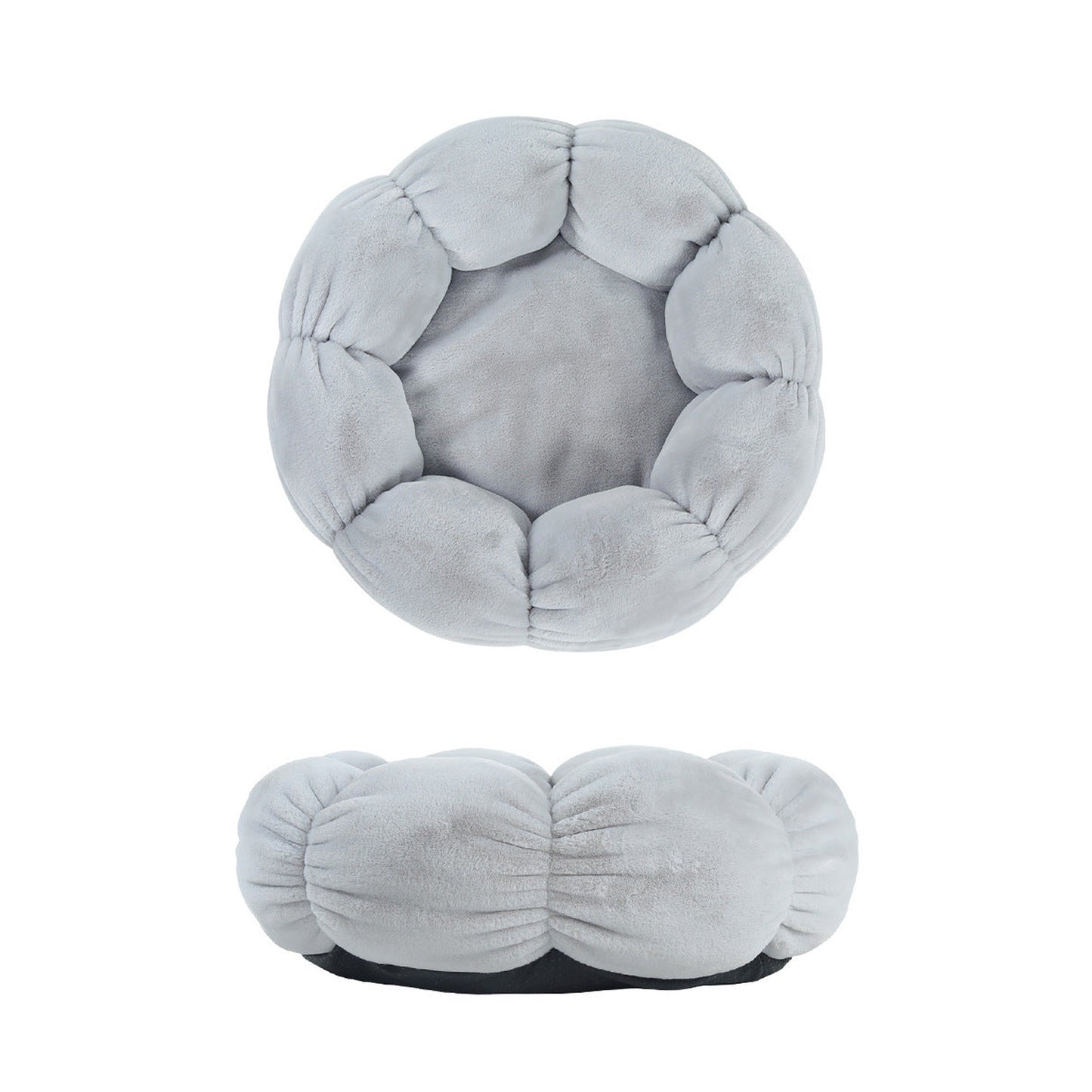 Flower Shaped Soft Cloth Dog Bed Mat with Blanket