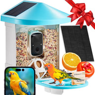 Smart Solar Powered Bird Feeder with AI Camera Identification