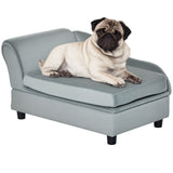 Luxury Small Dog Couch Bed with Hidden Storage & Foam Cushion