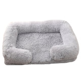 Plush Round Winter Dog Bed in Multiple Colors and Sizes
