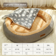 Removable Washable Cotton Dog Bed in Multiple Colors & Sizes