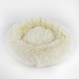 Waterproof Thick Plush Round Dog Kennel Bed in Multiple Colors & Sizes