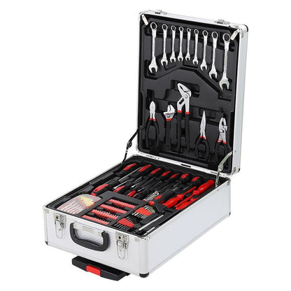 799pcs Aluminum Trolley Case Tool Set Silver - Asmota