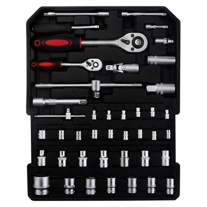 799pcs Aluminum Trolley Case Tool Set Silver - Asmota
