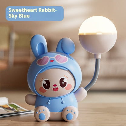 Cartoon Cute Pet Table Lamp Folding USB Charging Bedroom Bedside Lamp