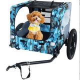 Heavy Duty Collapsible Dog Bike Trailer with 16" All Terrain Wheels