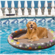 Inflatable Dog Swimming Pool Hammock Floating Bed with Patterns