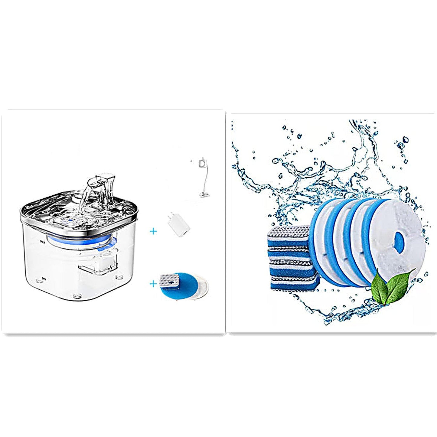 Stainless Steel Automatic Circulation Dog Water Fountain