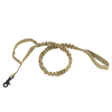 Elastic Buffer Outdoor Nylon Dog Leash with Camouflage Design