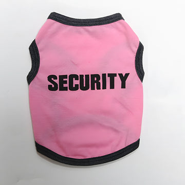 Cotton Printed Security Vest for Small Dogs