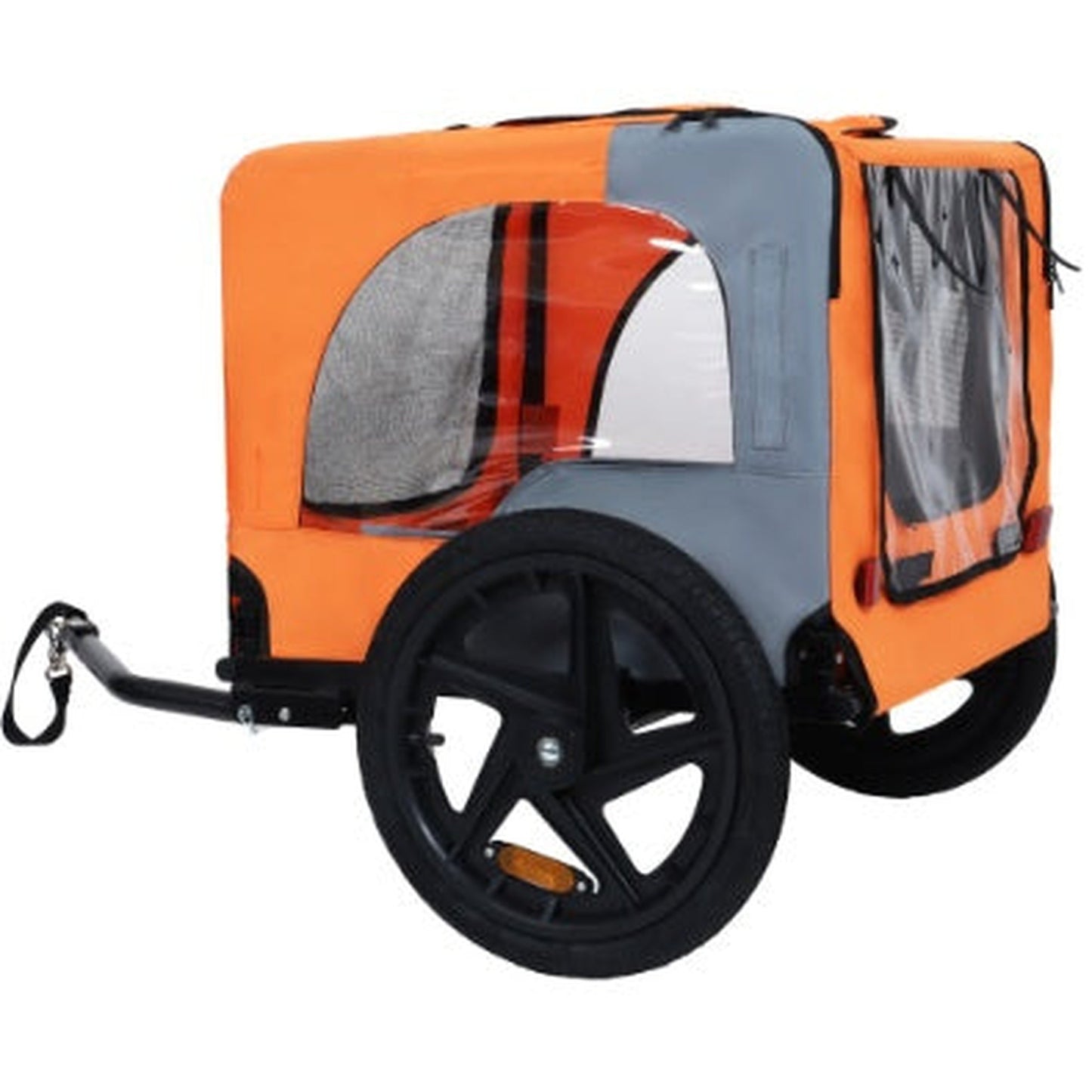 Heavy Duty Collapsible Dog Bike Trailer with 16" All Terrain Wheels