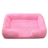 Plush Round Winter Dog Bed in Multiple Colors and Sizes
